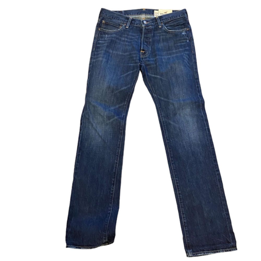 Hollister Huntington Low Rise Slim Straight Men Slightly distress jeans 32X34
